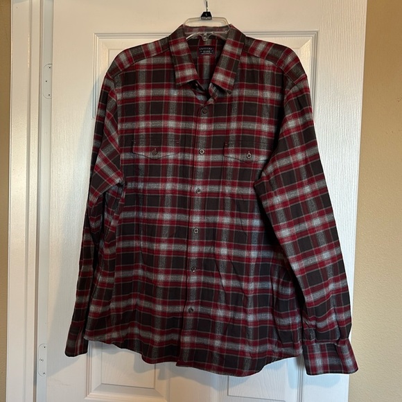 Untuck-It men’s plaid long sleeve button down flannel shirt size XXL - Picture 1 of 8